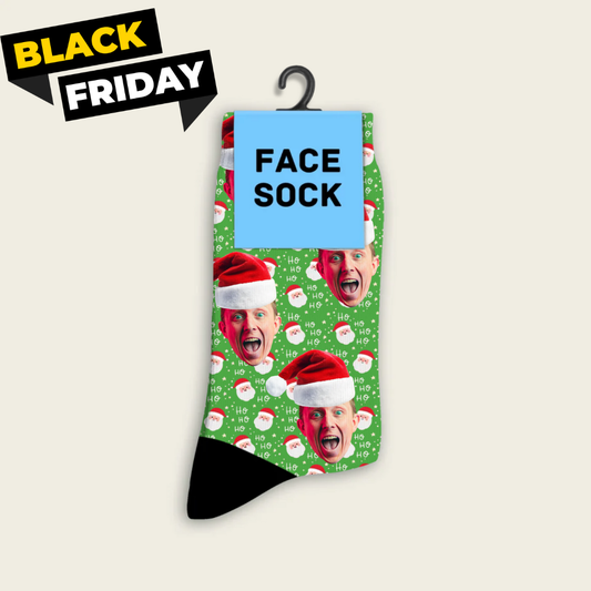 FaceSock | Custom Christmas Hat Socks With Photo